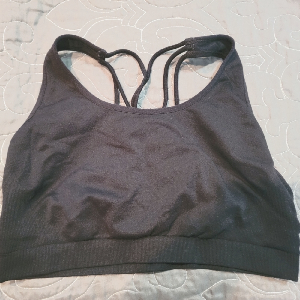 Fabletics black sports bra size medium